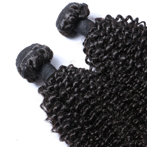 Kinky curl full cuticle first remi hair LJ211